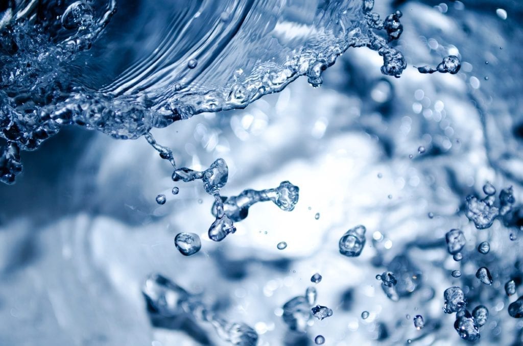 Water background with drops